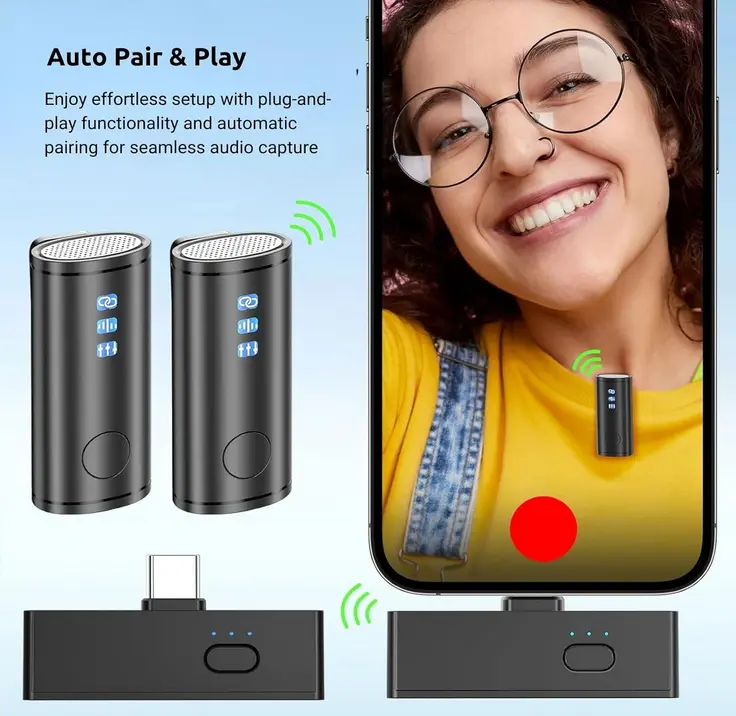 Screenshot 2025-07-25 at 11-58-37 Amazon.com Allreli Micrófonos Lavalier inalámbricos - USB-C y Lightning para iPhone ideal para grabación de video vlogging YouTube y TikTok - M5 Pro Instrumentos Musicales.webp