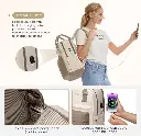 Screenshot 2025-09-23 at 20-23-21 Amazon.com LOVEVOOK Mochila para laptop para mujer bonita mochila para laptop con puerto USB mochila de viaje impermeable Caqui - Beige Mochila para laptop Electrónica.webp