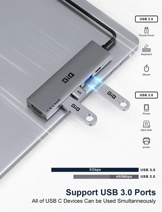 Screenshot 2025-10-23 at 11-49-41 Amazon.com GIQ Hub USB C 5 en 1 MultiPort a 4K Adaptador HDMI 3 USB-A 100W PD USB C Dongle para MacBook Pro_Air iPad Pro iMac iPhone 15 16 Pro_Pro Max XPS Thinkpad etc Electrónica.webp