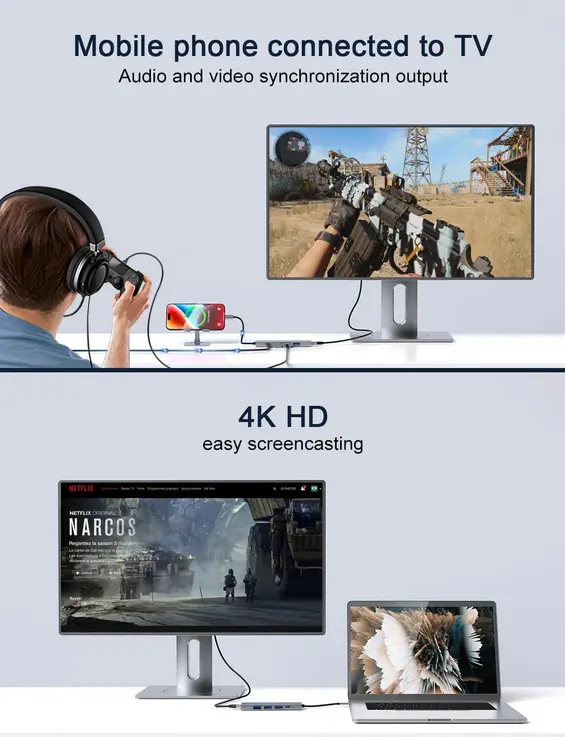 Screenshot 2025-10-23 at 11-49-57 Amazon.com GIQ Hub USB C 5 en 1 MultiPort a 4K Adaptador HDMI 3 USB-A 100W PD USB C Dongle para MacBook Pro_Air iPad Pro iMac iPhone 15 16 Pro_Pro Max XPS Thinkpad etc Electrónica.webp